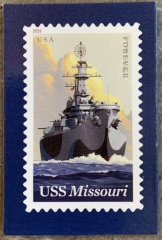 Usps Stamp Fridge Magnet Uss Missouri Naval Ships