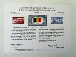 Philatelic Expo Souvenir Card Belgica 