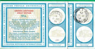 Great Britain 10 P.  International Reply Coupons