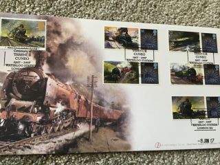 Buckingham Covers Railway Trains First Day Cover Ltd Edition Terence Cuneo
