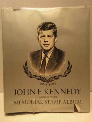 Minkus Worldwide John F Kennedy Memorial Stamp Album With Some Stamps