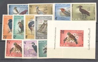 (870040) Birds,  Owl,  Yemen Arab Republic - With Overpr.  /mnh -