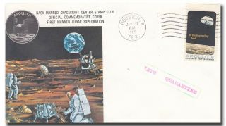 Apollo 11 Rare " Into Quarantine " Cover Houston 27.  7.  1969 - 9i104