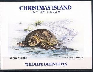 Christmas Island 1987 - 9 Wildlife Sheet Mnh Xf With Folder 110.  00