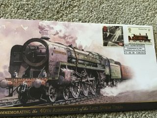 Buckingham Covers Railway Trains First Day Cover Limited Edition Final Steam