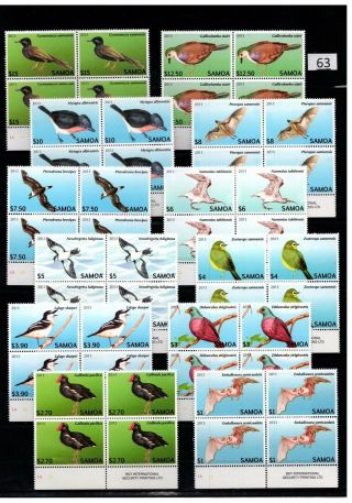 / 4x Samoa - Mnh - Nature - Birds - 2013