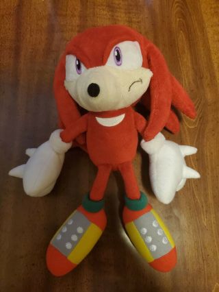 Extremely Rare Sanei 10” Knuckles Sonic The Hedgehog Plush
