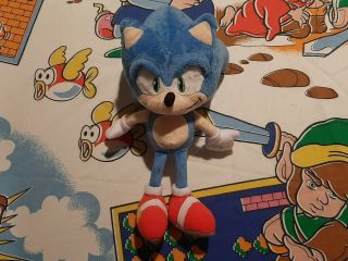 Ultra Rare Sanei 10” Sonic The Hedgehog Plush Toy 2012 M Japan
