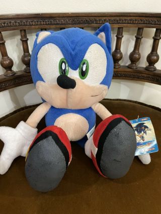 Rare Sega Sonic X The Hedgehog Japan 11” Plush Fighters