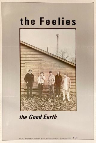 1986 The Feelies The Good Earth Promo Poster 19.  25” X 29.  5” Coyote Recs