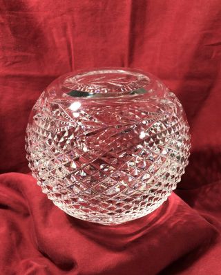 Vintage Waterford Crystal Rose Bowl/vase - Glandore - Small Chip - Stunning