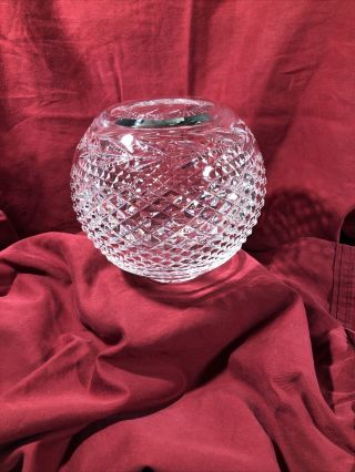 Vintage Waterford Crystal Rose Bowl/Vase - Glandore - Small Chip - Stunning 2