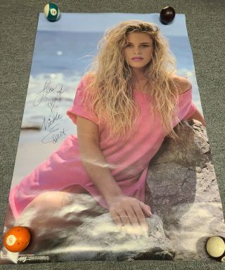 Very Rare Sexy Nicole Eggert Baywatch Beach 1989 Vintage Pin Up Poster