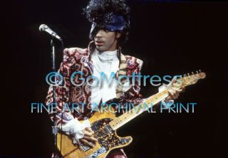 Prince Purple Rain Tour Opener Detroit Pro Archival 8.  5x11 Photo Print Orig.  Neg