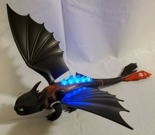 Playmobil How To Train Your Dragon Toothless Night Fury Glows Blue - Dragon Only