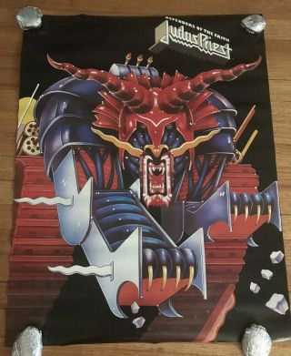 Judas Priest 1984 Defenders Of The Faith Poster Vintage 22 " X 28 "