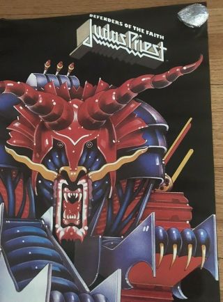 Judas Priest 1984 Defenders Of The Faith Poster Vintage 22 