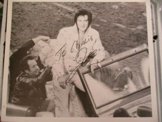 Autographed By Joe E.  Vintage - At The Pontiac Silverdome - 6 " X 8 " Elvis