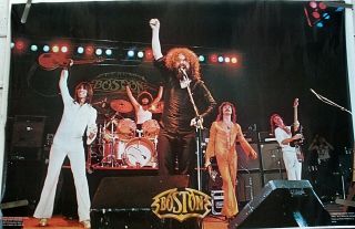 Rare Boston Live Stage 1978 Vintage Music Poster