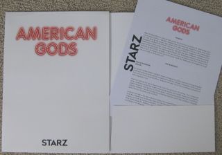 American Gods Starz Season 1 2017 Promotional Press Folder Gillian Anderson Bio