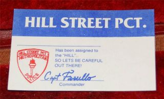 Hill Street Pct Id Card Lets Be Careful Out There