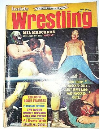 Inside Wrestling May 1973 Mil Mascaras Buddy Rogers Ernie Ladd