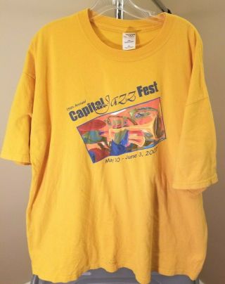 Capital Jazz Festival Classic Gold 15th Annual Capital Jazz Fest 2xl T - Shirt