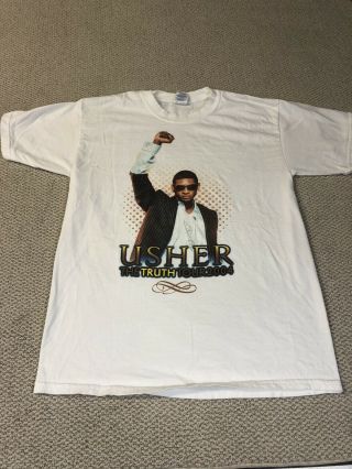 Vintage Usher The Truth Tour 2004 Concert T - Shirt Size Large