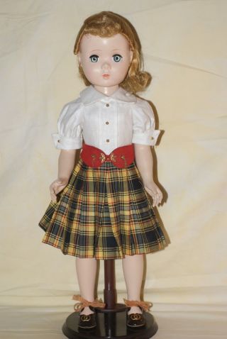 Gorgeous Vintage Tagged 18 " Madame Alexander Maggie Hard Plastic Walker Doll