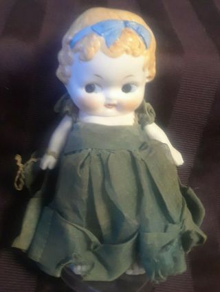 Antique German Made Bisque Toddler Girl Doll