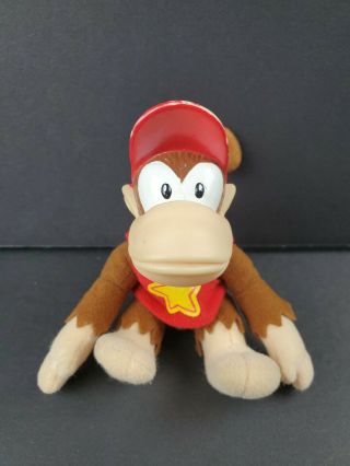 Nintendo Diddy Kong Donkey Kong Bean Bag Plush Doll 5 " W/ Plastic Face Toy Site
