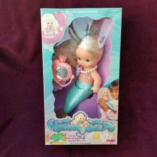 Vintage NIB 1985 Princess Sweet Sea Mermaid Doll Tomy Inflatable Seahorse HTF 2