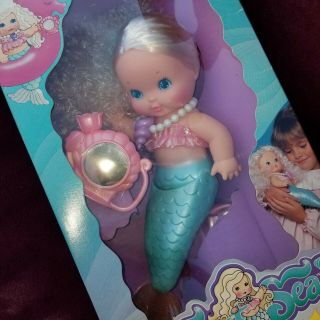 Vintage NIB 1985 Princess Sweet Sea Mermaid Doll Tomy Inflatable Seahorse HTF 3