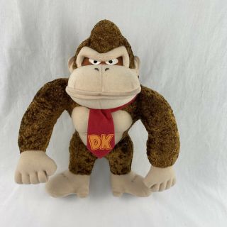 Donkey Kong Vintage Plush Doll Stuffed Gorilla Nintendo Kellytoy 2001