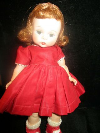 Rare Vintage Madame Alexander Kins Wendy Red Dress S882 Pd