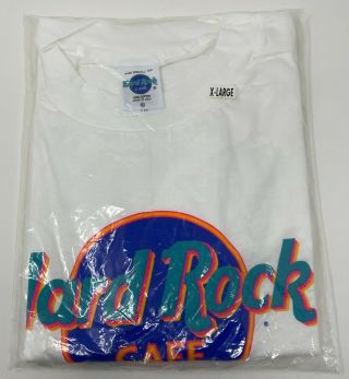 Hard Rock Cafe Tel Aviv Israel Shirt Size Xl White Vintage 1990 