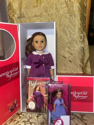 Nib American Girl 18 " Rebecca Rubin With Book,  Special Ed Mini Doll,  Accessory