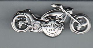 Hard Rock Cafe Pin: Cairo 3d Silver Chopper Le