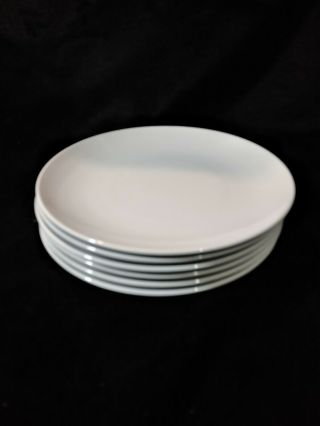 Set Of 6 Corning Centura White Coupe Bread/ Dessert Plates 6 1/2 "
