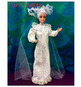 Ooak Lucy Barbie Doll Dracula Bride Vampire Handmade Custom Collector Horror Art