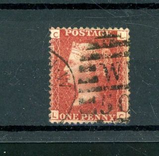Gb 1858 Penny Red Plate 224 Fine - (f283)