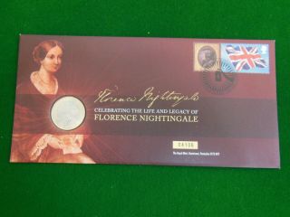 Gb Stamps First Day Cover 2010 Florence Nightingale With £2 Coin Perfect