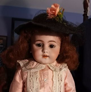 Antique 20 - Inch Simon & Halbig 1179 Doll " Pretty In Pink " 11