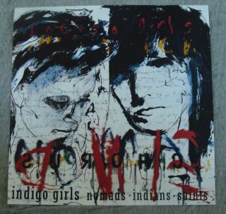 Indigo Girls Album Poster Nomads Indians Saints Record Store Promo 1990