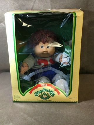 Vintage 1984 Cabbage Patch Kid Boy With Red Hair Never Out Of The Box