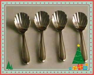 Princess House Barrington Stainless Condiment Spoons Set/4 Nib 4 " L