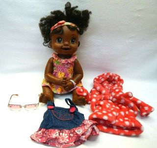 2007 Hasbro Black Baby Alive Learns To Potty Interactive Doll African American