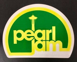 Pearl Jam Eddie Vedder Seattle Space Needle Pj Concert Sticker