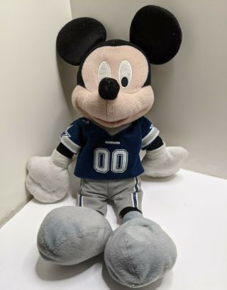 Nfl Dallas Cowboys Mickey Mouse 16 " Stuffed Plush Toy