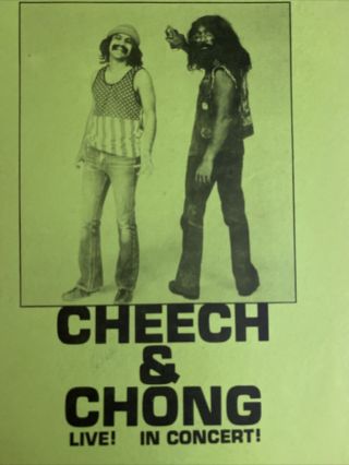 CHEECH & CHONG poster 1977 Stepan Center Notre Dame South Bend Indiana 3